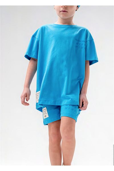 Moi Noi 2-Piece Set with Tights Basic Blue