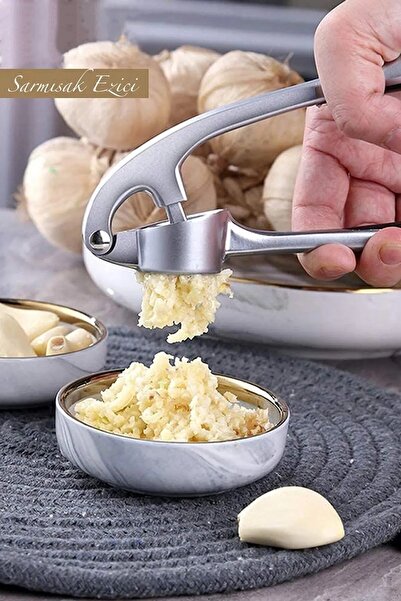 obrigado Paslanmaz Pres Pratik Çelik Sarımsak Ezici