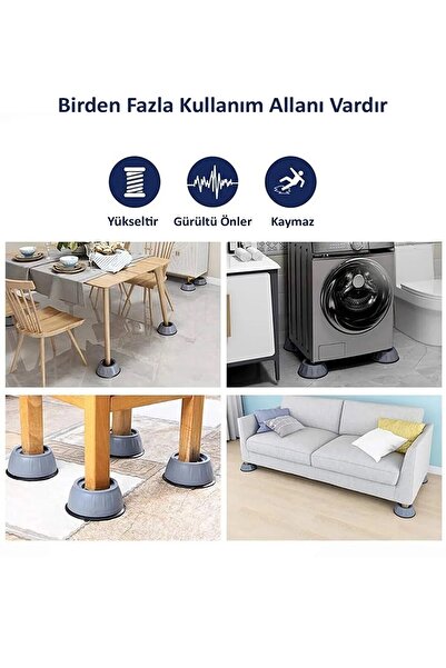 obrigado 4 bucăți suporturi pentru mașină de spălat vase, frigider, suporturi pentru mașină, anti-vibrații