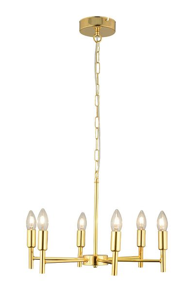 ZEY Zeybili̇şim Vaneo 6-Piece Gold Modern Young Room Kitchen Living Room Chandelier