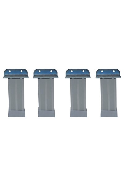 Yapıkan 4 قطع 18 مللي متر اللوح MDF إدراج U الألومنيوم الساق 12 سنتيمتر-قابل للتعديل اللوح إدراج خزانة أثاث قاعدة الجدول الساق