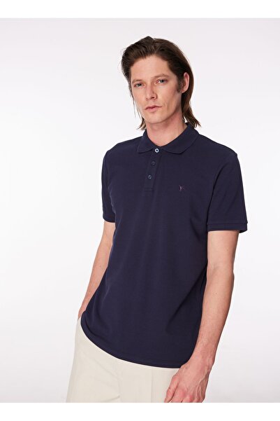 Fabrika Lacivert Erkek Regular Fit Polo T-shirt Boramır-y