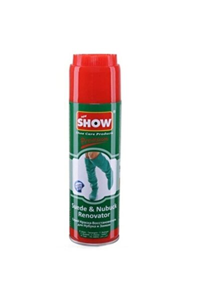 SHOW Kaliteli Yeşil Süet Nubuk Sprey Boyası 250 ml Ayakkabı Sprey Boyası
