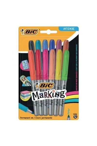 Bic 12-Piece Marker Permanent Intensity Blister Set -943163