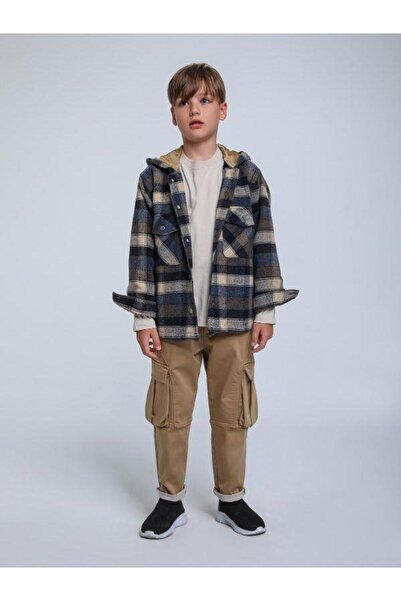 Jack Lions Хлопчача куртка з капюшоном у клітинку