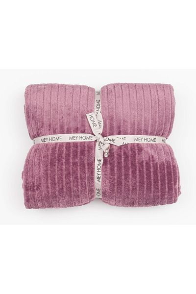MEYHOME Wellsoft 150X200 Purple Corded Tv Blanket - Sofa Shawl