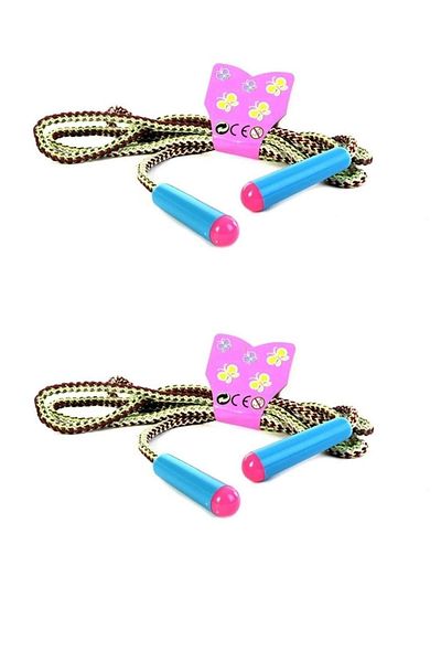 Efe Toys 10 Pieces Lightweight Fabric Straight Handle Jump Rope - Can Not Hurt, School and Nursery Kindergarten