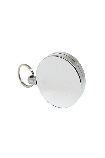 hiçdurmaal Yaka Kartı Için Metal Gövdeli Metal Ipli 5 Cm Yoyo Anahtarlık 1 Adet
