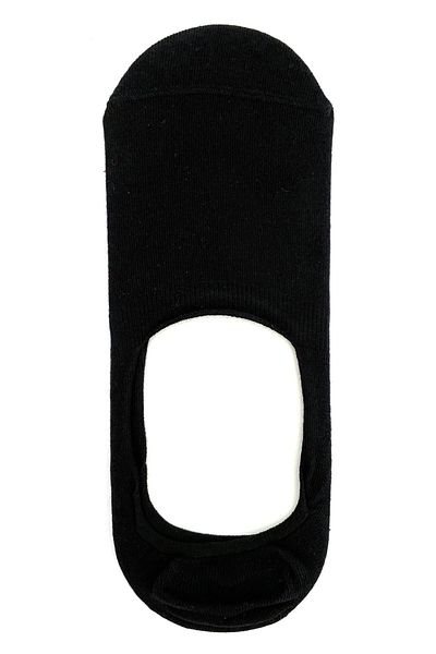 BOSAMED Black Silicone Seamless Heel Size 45-50 - 6 Pieces Ballerina Socks