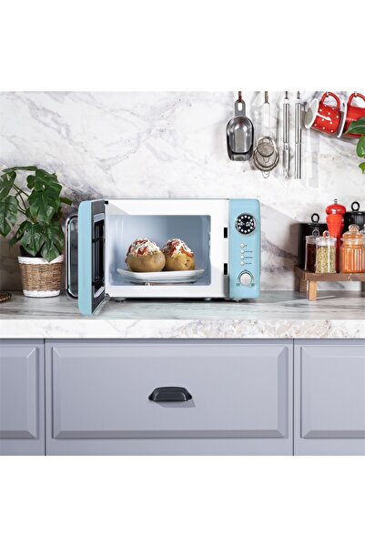 Vestel MD 20 YD Retro Düş Mavisi Mikrodalga Fırın