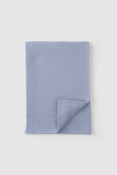 Little Gusto Organic Cotton Four Layer Muslin Cloth Cover 100x100 cm Blue