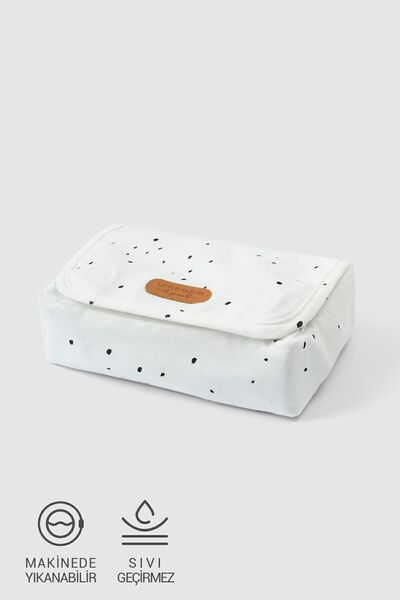 Little Gusto Islak Mendil Çantası Bebek Cosmos Beyaz