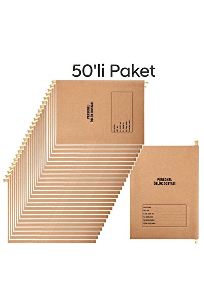 Genel Markalar Metal Askılı Personel Özlük Dosyası 8 Yapraklı 50 Li Paket