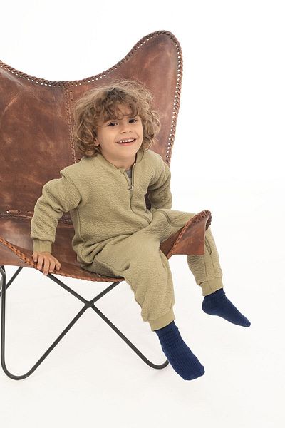 Little Gusto بذلة أطفال كاكي - مبطنة ملفوفة