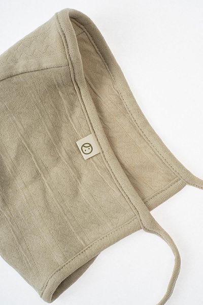 Little Gusto Beige Colored English Hat - Baby Organic Cotton