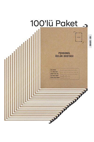 Tuna Personel Özlük Dosyası Tek Gözlü (Plastik Askılı 100 Adet)