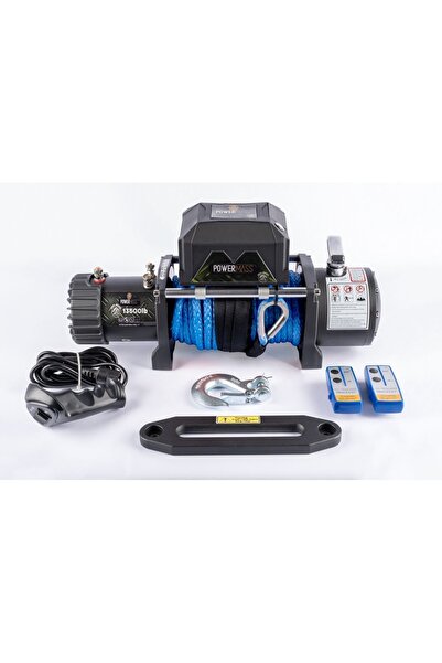 POWERMASS 13500lb Ce Belgeli Sentetik Halat Vinç. Off Road Profesyonel Seri. ...
