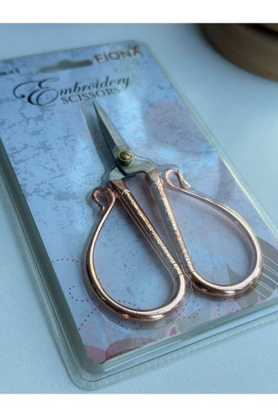 Fiona Rose Gold Colored Hobby Scissors