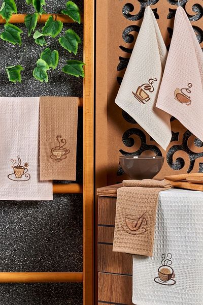 Casnack Set de cafea prosoape de bucătărie 6 piese 40x60