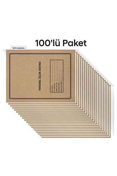 Tuna Metal Askılı Personel Özlük Dosyası 4 Yapraklı (100 lü Paket 4 Sayfa)