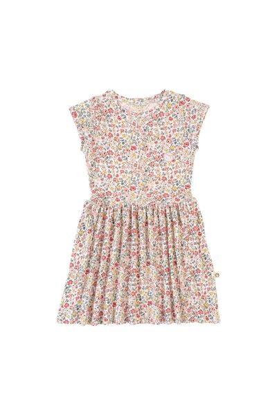 Little Gusto Kısa Kollu Çiçek Desenli Elbise
