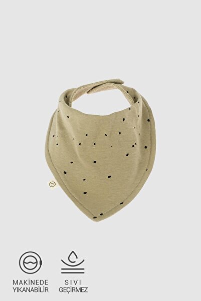 Liquid Proof Scarf Bib Cosmos Khaki Organic Cotton