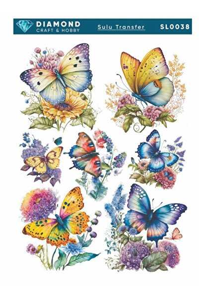 Buhobi Dimaond Sulu Transfer Kağıdı SL0038 25x35cm