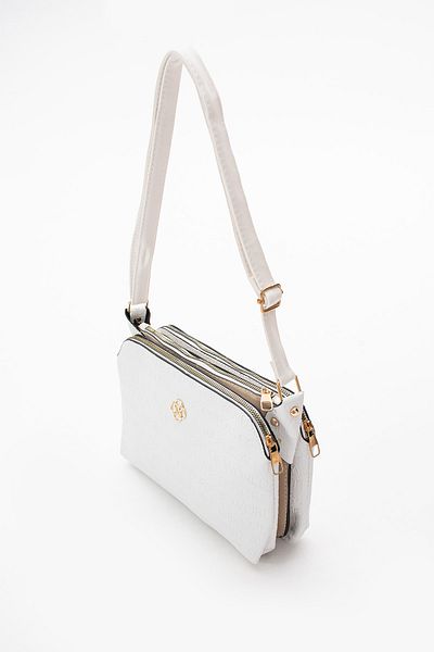 NURBUTİK Faux Leather Bag with Adjustable Strap and Zipper - Interlining Lining