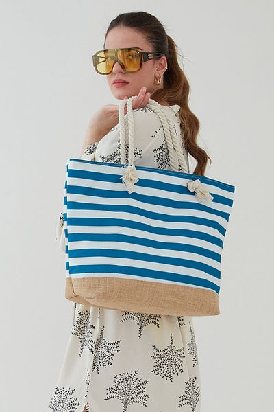 bakacstore Geantă de mare și de plajă - multicoloră, cu fermoar, mâner moale, culoare personalizată sezon nou