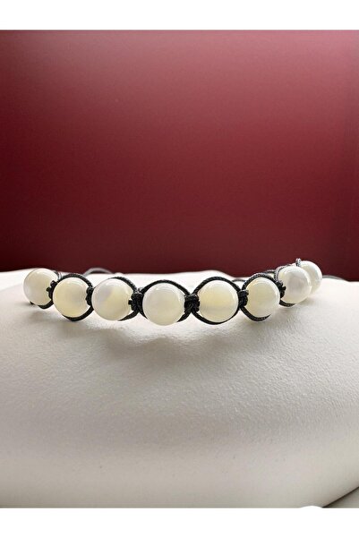 kehribar point Sedef Taşı Makrome Doğaltaş Bileklik