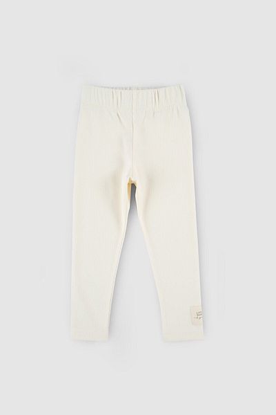 Little Gusto Children's Ribbed Tights Ecru