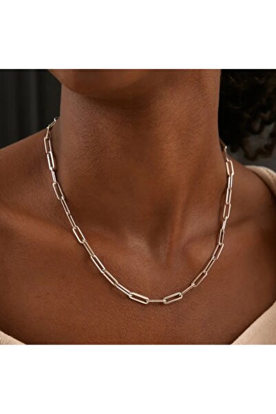 SE Jewellery Silver 60 Cm Klasik Ataç Zincir Kolye