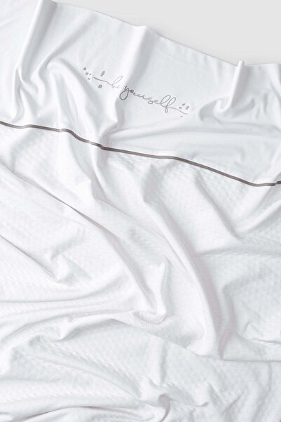 Little Gusto Organic Cotton Quilted Baby Duvet Cover Pillow Set White