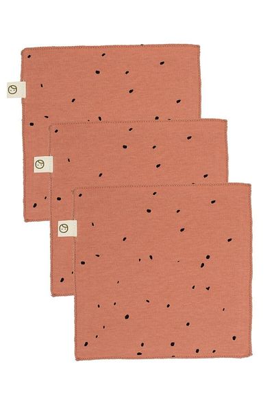 Little Gusto 3-Piece Mouth Diapers Cosmos Newborn Pink Organic Cotton