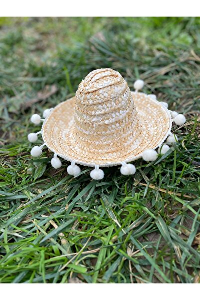 AKTEZ-EL قبعة من القش المكسيكي للقطط والكلاب