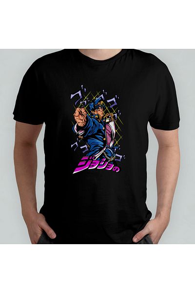 Pixxa Jojo's Bizarre Adventure Crew Neck 100% βαμβακερό T-shirt - 1