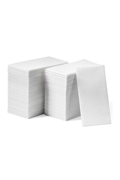 AIRLAID Beyaz Plano Misafir Havlusu 30x40 1/6 100'lü Paket