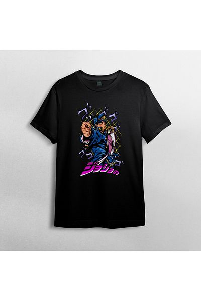 Pixxa Jojo's Bizarre Adventure Crew Neck 100% βαμβακερό T-shirt - 1