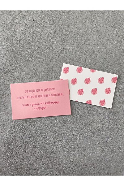 mey OFFICIAL Kırmızı Teşekkür Kartı 50'li