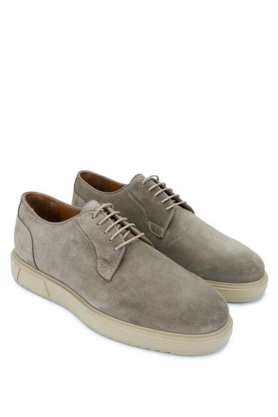 Tamer Tanca Beige Suede Men's Casual Genuine Leather Shoes