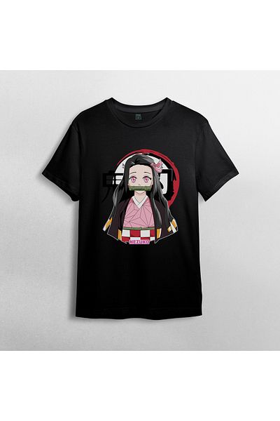 Pixxa Μπλουζάκι Demon Slayer Kimetsu No Yaiba Nezuko - 100% βαμβάκι, λαιμόκοψη - Μοντέλο 1