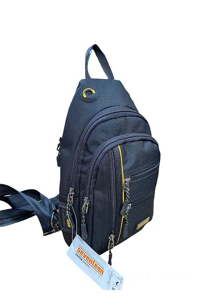 FAO POLO ÇANTA&CÜZDAN Geantă de umăr, crossbody și piept cu mai multe compartimente de culoare neagră