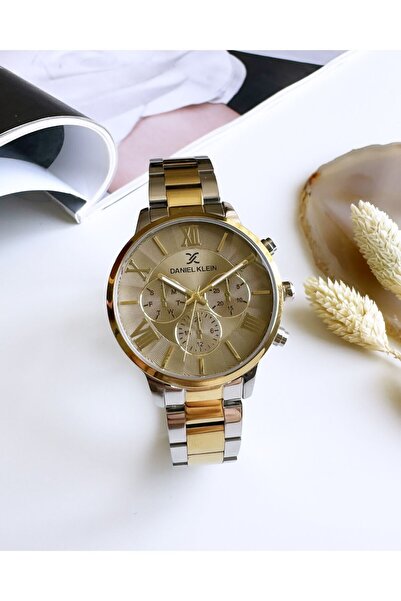 Daniel Klein Gold Gümüş Renk Kadın Kol Saati