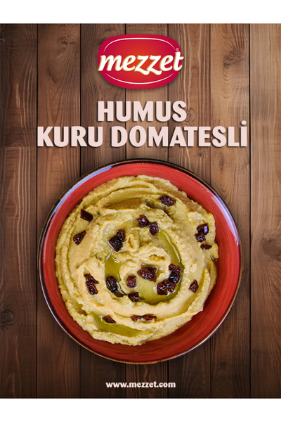 Mezzet Vegan Koruyucusuz 400 gram Kuru Domatesli Humus