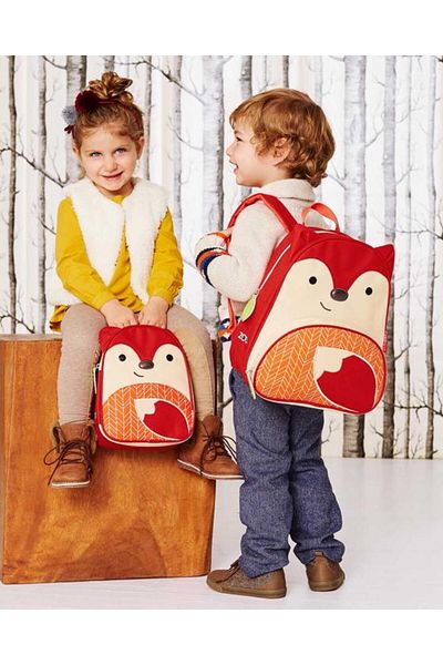 Skip Hop Zoo Fox Patterned - Σακίδιο πλάτης για αγόρια και κορίτσια, νηπιαγωγείο και νηπιαγωγείο