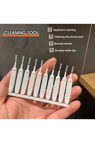 OMAC 5 Adet Duş Kafa Temizleme Fırça Gözenek Boşluk Temizleme Fırçası Mutfak Tuvalet Için Telefon Deliği