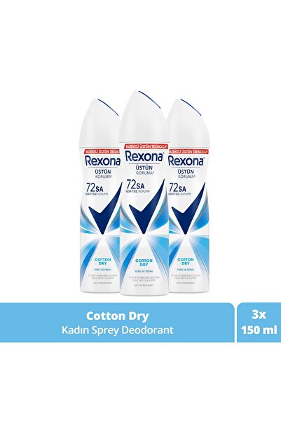 Rexona Deodorant 150 Ml Cotton Dry x3 Adet