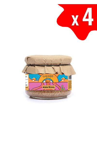LAÇOKO 1100 gram Şekersiz, Katkısız, Glutensiz, Vegan, Doğal Kavrulmuş Badem Ezmesi Almond Butter