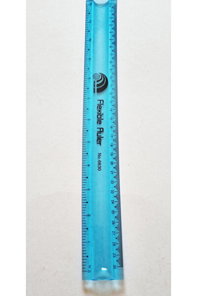Modellino Flexy Esnek Kırılmaz Cetvel YŞ Flexible Ruler 30cm Milimetrik Ölçek...
