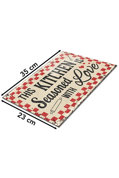 Rosyvien Motivational Writing Glass Cutting Board, Presentation Cutting Chopping Table with Silicone Legs, Tempered and Rhoded